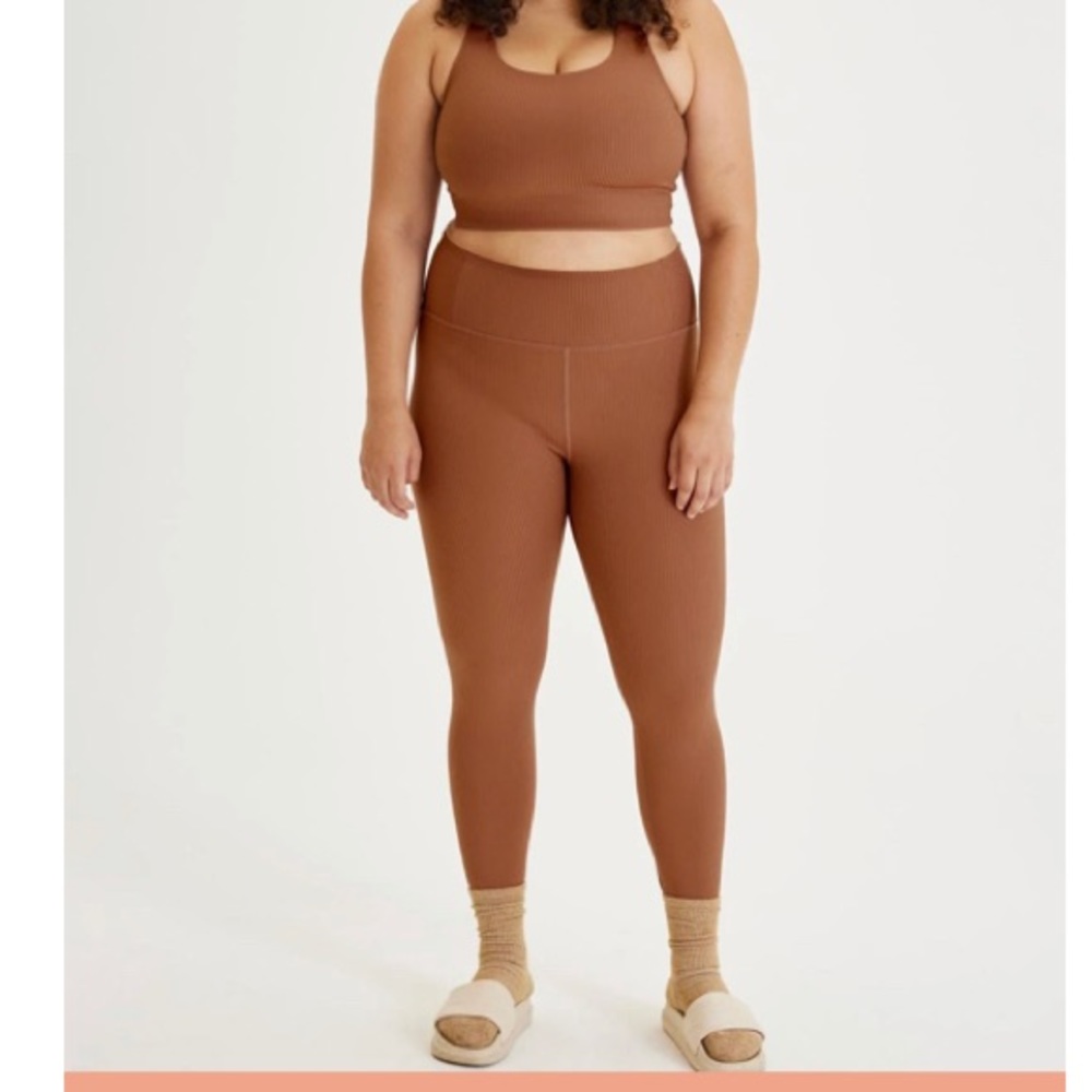 Girlfriend Collective Ribbed Set Size Small